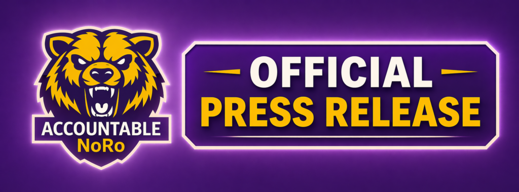 Account NoRo Official Press Release